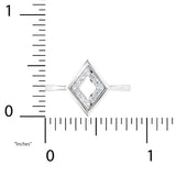 1/5 ctw Diamond Shaped Ring