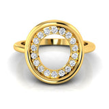1/3 ctw Circle Shaped Ring