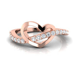1/5 ctw Heart Ring