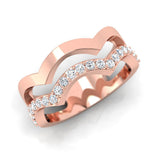 3/8 ctw Scalloped Ring