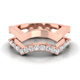 3/8 ctw Scalloped Ring