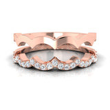 1/4 ctw Scalloped Ring