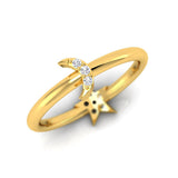 1/6 ctw Moon & Star Two Way Ring