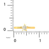 1/6 ctw Moon & Star Two Way Ring
