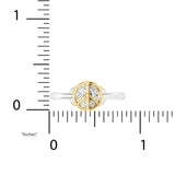 1/8 ctw Peace & Infinity Two Way Ring