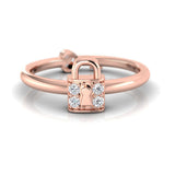 1/8 ctw Lock & Key Two Way Ring