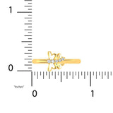 1/4 ctw Dragonfly & Clover Two Way Ring