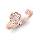 1/8 ctw Flower Ring