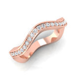 1/4 ctw Wavy Ring