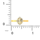 1/4 ctw Cluster Ring