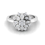 1/3 ctw Cluster Ring