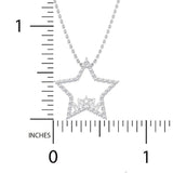 1/4 Carat Sterling Silver Mom Star Pendant