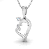 1/20 Ctw Mother & Child Heart Pendant