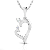 1/20 Ctw Mother & Child Heart Pendant