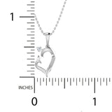 1/20 Ctw Mother & Child Heart Pendant