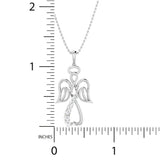1/20 Ctw Angel Pendant
