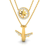 3/8 ctw Travel Design Pendant