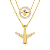 3/8 ctw Travel Design Pendant