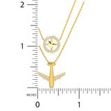 3/8 ctw Travel Design Pendant