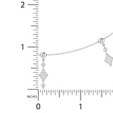 1/2 ctw Diamond Shaped Sliding Pendant Necklace