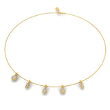 3/8 ctw Geometric Sliding Pendant Necklace