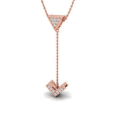 1/8 ctw Arrow Lariat Pendant Necklace
