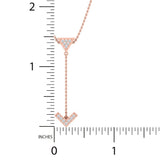1/8 ctw Arrow Lariat Pendant Necklace