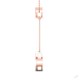 1/4 ctw Heart & Arrow Lariat Pendant Necklace