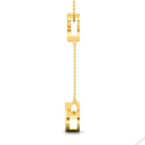 1/4 ctw Butterfly & Leaf Lariat Pendant Necklace