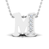 1/10 ctw Initial M Pendant
