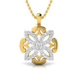 3/8 ctw Flower Pendant