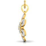 3/8 ctw Flower Pendant