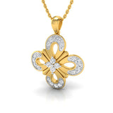 1/3 ctw Clover Design Pendant