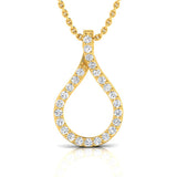 1/3 ctw Drop Shaped Pendant