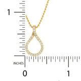 1/3 ctw Drop Shaped Pendant