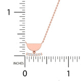 1/20 ctw Petite Geometric Pendant