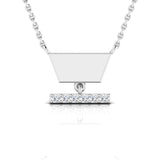 1/20 ctw Petite Geometric Pendant