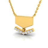 1/20 ctw Petite Geometric Pendant