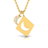 1/20 ctw Petite Moon Pendant