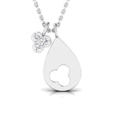 1/20 ctw Petite Clover Pendant