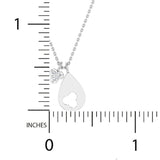 1/20 ctw Petite Clover Pendant