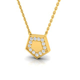 1/8 ctw Dainty Geometric Pendant