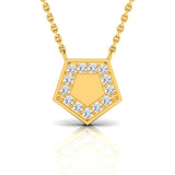 1/8 ctw Dainty Geometric Pendant