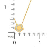 1/8 ctw Dainty Geometric Pendant