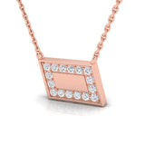 1/6 ctw Dainty Geometric Pendant