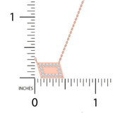 1/6 ctw Dainty Geometric Pendant