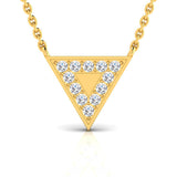 1/10 ctw Dainty Geometric Triangle Pendant