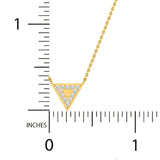 1/10 ctw Dainty Geometric Triangle Pendant