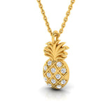 1/8 ctw Dainty Pineapple Pendant