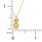 1/8 ctw Dainty Pineapple Pendant